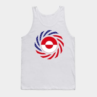 Greenlandic American Multinational Patriot Flag Tank Top